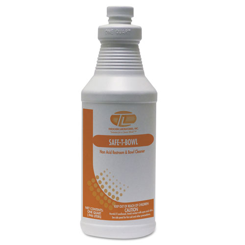 Theochem Laboratories Safe-T-Bowl Liquid Toilet Bowl Cleaner, 32oz, Bottle, 12/Carton