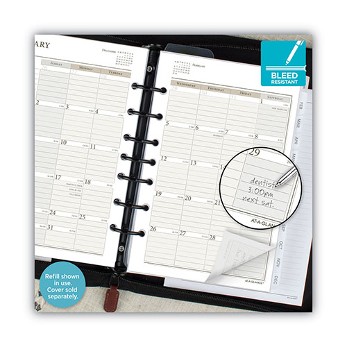 At-A-Glance 2-Page-Per-Week Planner Refills, 8.5 x 5.5, White Sheets, 12-Month (Jan to Dec): 2024