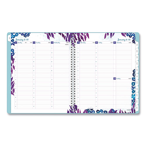 At-A-Glance Wild Washes Weekly/Monthly Planner, Wild Washes Flora/Fauna Artwork, 11 x 8.5, Blue Cover, 13-Month (Jan to Jan): 2024-2025