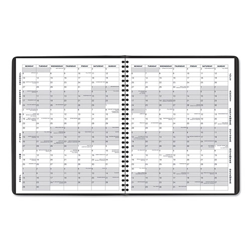 At-A-Glance Monthly Planner, 11 x 9, Black, 2022-2023