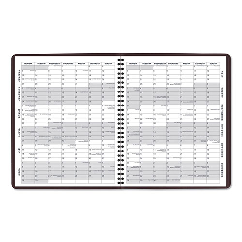At-A-Glance Monthly Planner, 11 x 9, Winestone Cover, 15-Month (Jan to Mar): 2024 to 2025