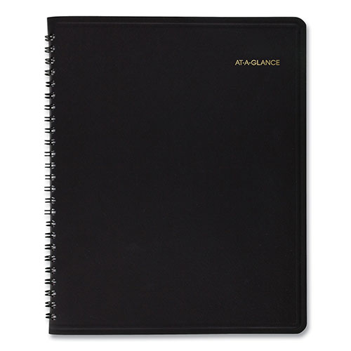 At-A-Glance 24-Hour Daily Appointment Book, 8.75 x 7, Black Cover, 12-Month (Jan to Dec): 2023