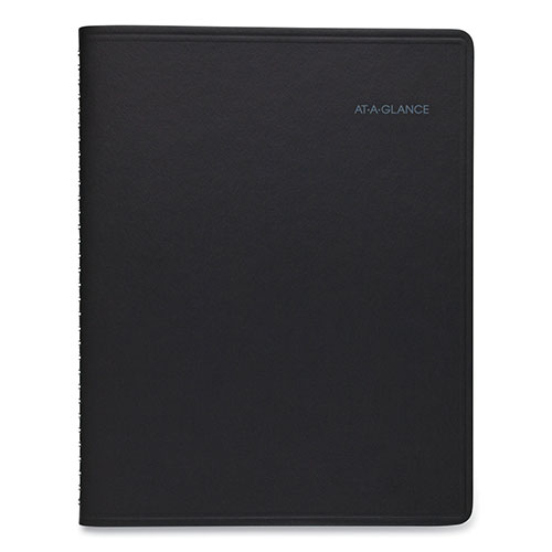 At-A-Glance QuickNotes Monthly Planner, 11 x 8.25, Black Cover, 12-Month (Jan to Dec): 2024