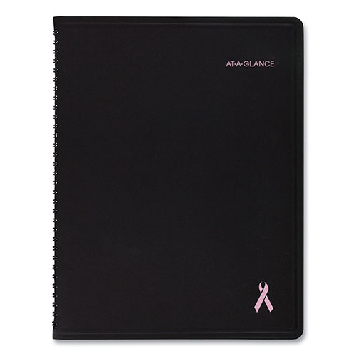 At-A-Glance QuickNotes Special Edition Monthly Planner, 11 x 8.25, Black/Pink Cover, 12-Month (Jan to Dec): 2024