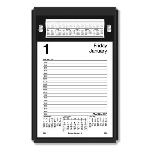Acco AtAGlance Pad Style Desk Calendar Refill 5 x 8, 2022