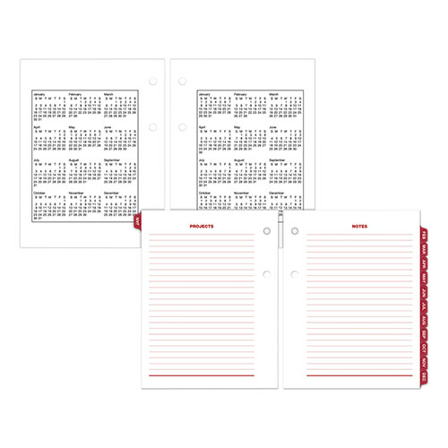 At-A-Glance Compact Desk Calendar Refill, 3 x 3.75, White Sheets, 12-Month (Jan to Dec): 2024