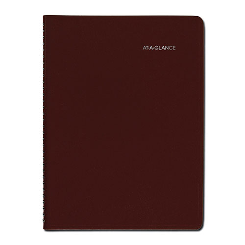 At-A-Glance DayMinder Weekly Appointment Book, Vertical-Column Format, 11 x 8, Burgundy Cover, 12-Month (Jan to Dec): 2024