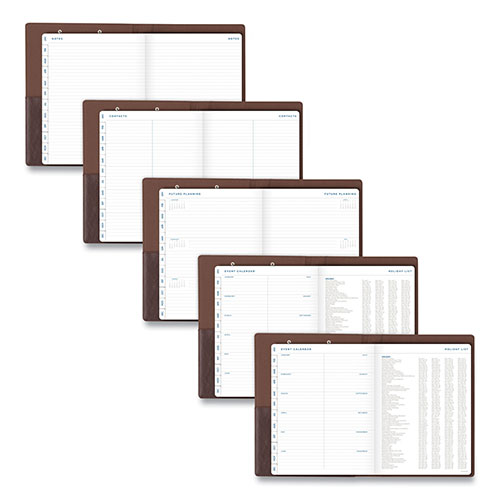 At-A-Glance Signature Collection Monthly Clipfolio, 11 x 8, Distressed Brown Cover, 13-Month (Jan to Jan): 2024 to 2025