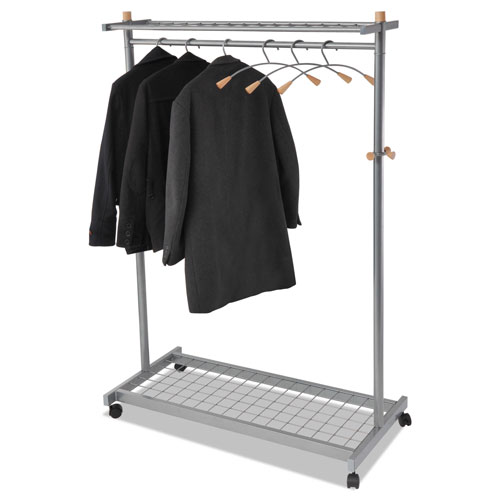 ALBA Double-Sided Two Shelf Garment Rack 45 3/5"W x 22"D