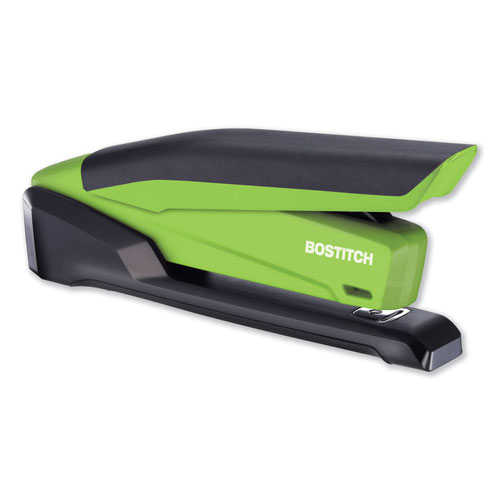 Stanley Bostitch InPower Spring-Powered Desktop Stapler, 20-Sheet Capacity, Green