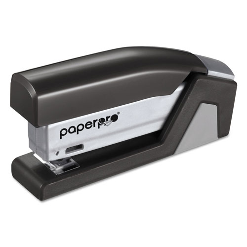 Stanley Bostitch InJoy Spring-Powered Compact Stapler, 20-Sheet Capacity, Black