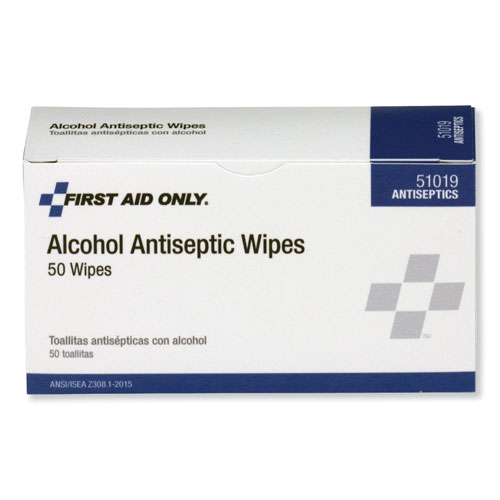 Physicians Care First Aid Alcohol Pads, 50/Box