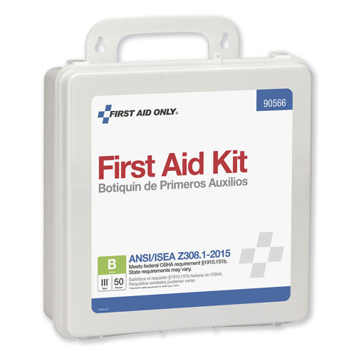 First Aid Only ANSI 2015 Compliant Class B Type III First Aid Kit for 50 People, 199 Pieces