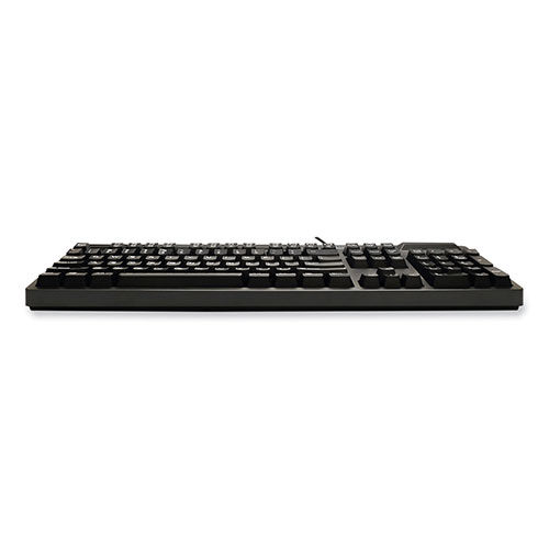Adesso EasyTouch Smart Card Reader Keyboard AKB-630SB-TAA, 104 Keys, Black