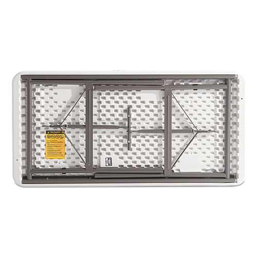 Alera Banquet Folding Table, Rectangular, Radius Edge, 48 x 24 x 29, Platinum/Charcoal