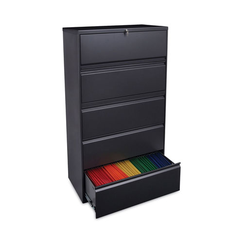 Alera Lateral File, 5 Legal/Letter/A4/A5-Size File Drawers, Charcoal, 36