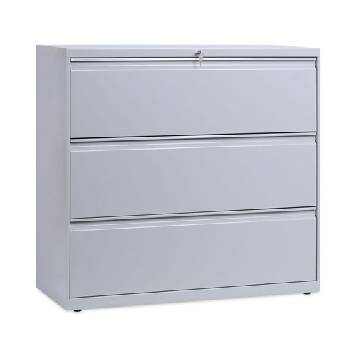 Alera Lateral File, 3 Legal/Letter/A4/A5-Size File Drawers, Light Gray, 42