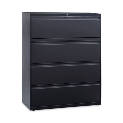 Alera Lateral File, 4 Legal/Letter/A4/A5-Size File Drawers, Charcoal, 42" x 18" x 52.5"