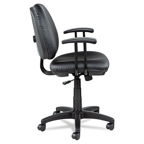 Alera Interval Series Swivel/Tilt Task Chair, Supports up to 275 lbs, Black Seat/Black Back, Black Base