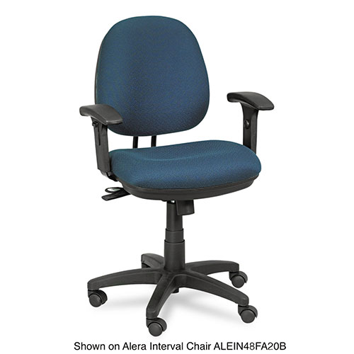 Alera Height Adjustable T-Arms, Interval and Essentia Series Chairs/Stools, Black