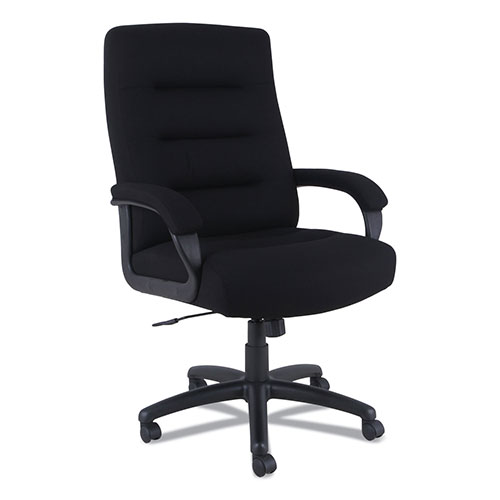 Alera Kesson Series High-Back Office Chair, Supports up to 300 lbs., Black Seat/Black Back, Black Base