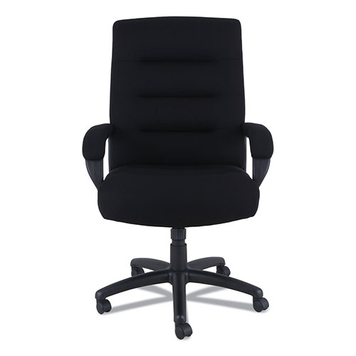 Alera Kesson Series High-Back Office Chair, Supports up to 300 lbs., Black Seat/Black Back, Black Base