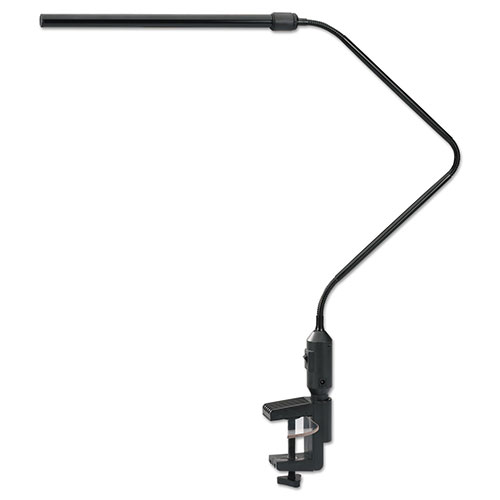 Alera LED Desk Lamp With Interchangeable Base Or Clamp, 5.13"w x 21.75"d x 21.75"h, Black
