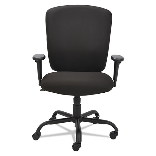 Alera Mota Series Big and Tall Chair, Supports up to 450 lbs, Black Seat/Black Back, Black Base