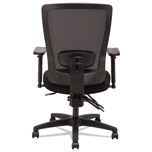 Alera Envy Series Mesh Mid-Back Multifunction Chair, Supports up to 250 lbs., Black Seat/Black Back, Black Base