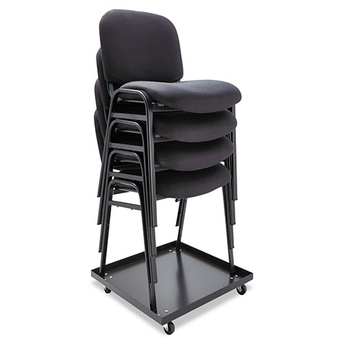 Alera Stacking Chair Dolly, 22.44w x 22.44d x 3.93h, Black