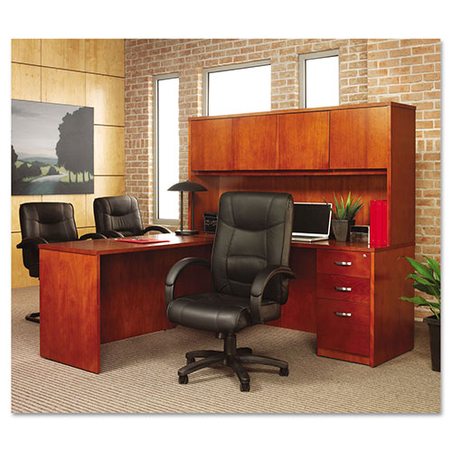 Alera Strada Series High-Back Swivel/Tilt Top-Grain Leather Chair, Supports Up to 275 lb, 17.91
