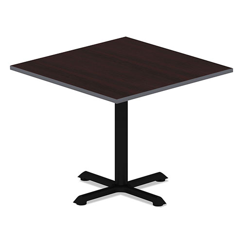 Alera Reversible Laminate Table Top, Square, 35 3/8w x 35 3/8d, Medium Cherry/Mahogany