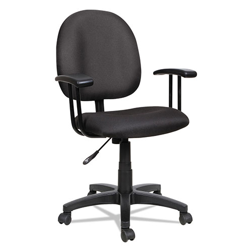 Alera Essentia Series Swivel Task Chair, Acrylic, Black