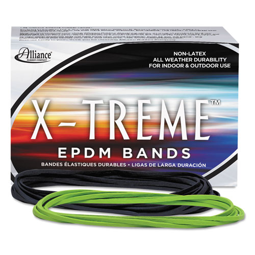 Alliance Rubber X-Treme Rubber Bands, Size 117B, 0.08" Gauge, Lime Green, 1 lb Box, 200/Box