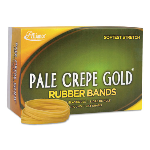 Alliance Rubber Pale Crepe Gold Rubber Bands, Size 32, 0.04