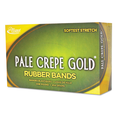 Alliance Rubber Pale Crepe Gold Rubber Bands, Size 33, 0.04