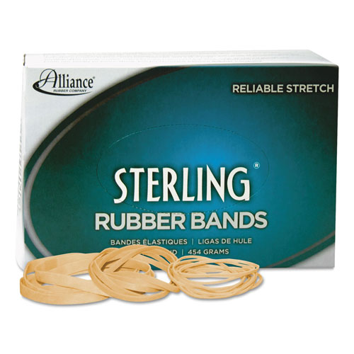 Alliance Rubber Sterling Rubber Bands, Size 30, 0.03" Gauge, Crepe, 1 lb Box, 1,500/Box