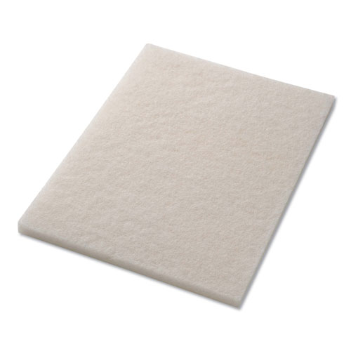 Americo® Polishing Pads, 14" x 20", White, 5/Carton