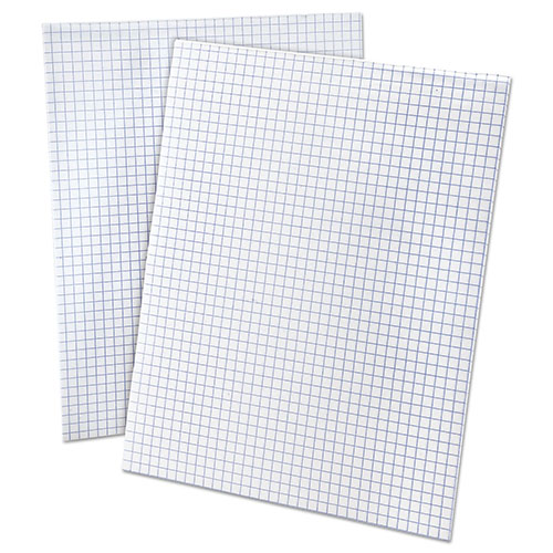 Ampad Quadrille Pads, 4 sq/in Quadrille Rule, 8.5 x 11, White, 50 Sheets