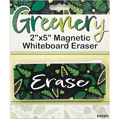 Ashley Magnetic Whiteboard Eraser - 2" Width x 5" Length - Magnetic, Durable - Multicolor - Foam, Felt