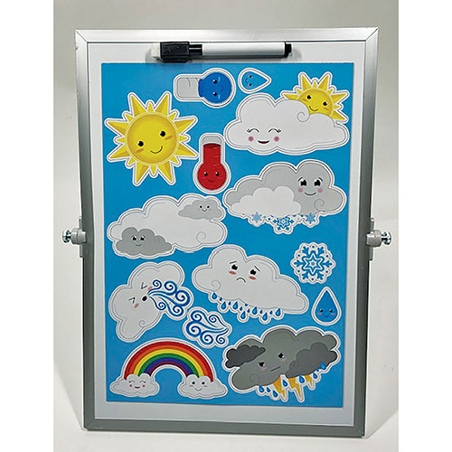 Ashley Magnetic Die-Cut Cute Weather Set - Skill Learning: Weather - 14 Pieces - 5+ - 1 Each