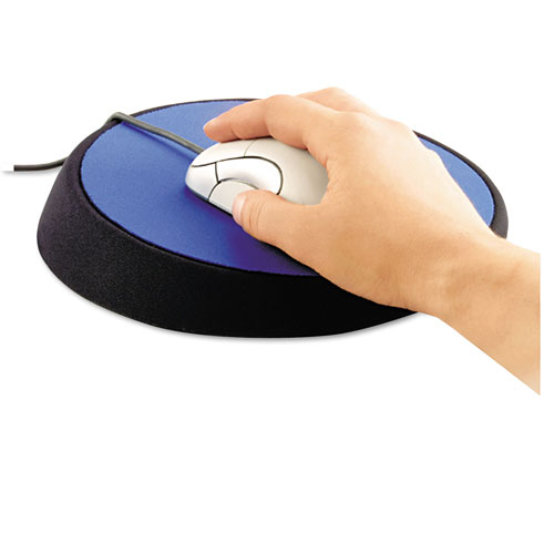 Allsop Wrist Aid Ergonomic Circular Mouse Pad, 9" dia., Cobalt