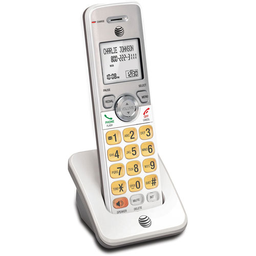 AT&T Accessory Handset, 3-2/5"Wx3"Lx7-1/10"H, White