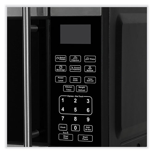 Avanti Products 0.7 Cubic Foot Microwave Oven, 700 Watts, Stainless Steel/Black
