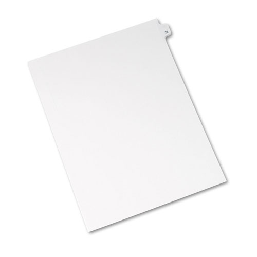 Avery Preprinted Legal Exhibit Side Tab Index Dividers, Avery Style, 10-Tab, 26, 11 x 8.5, White, 25/Pack