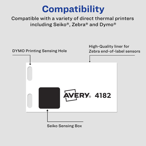 Avery Address Labels, Adhesive, 3/4