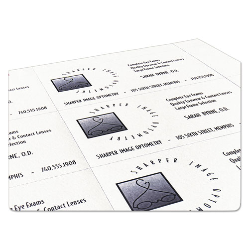 Avery Printable Microperf Business Cards, Laser, 2 x 3 1/2, White, Uncoated, 250/Pack