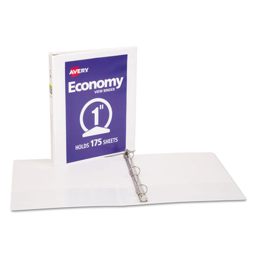 Avery Economy View Binder with Round Rings , 3 Rings, 1