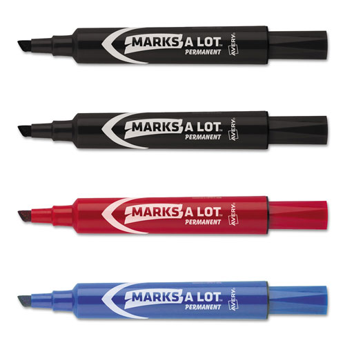 Avery Marks A Lot Permanent Markers, Large Desk-Style, 1 Black