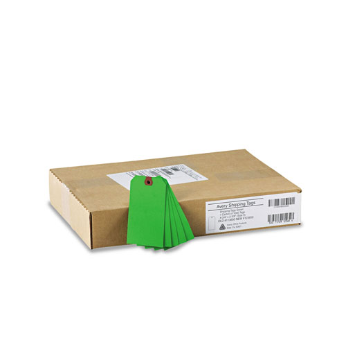 Avery Unstrung Shipping Tags, Paper, 4 3/4 x 2 3/8, Green, 1,000/Box